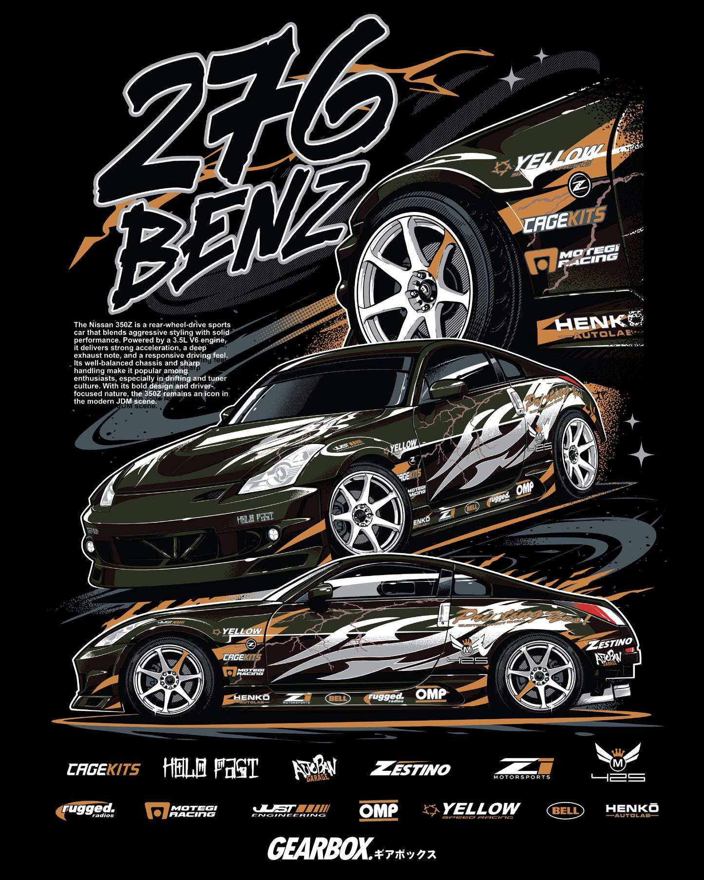 276 Benz Driver T-Shirt
